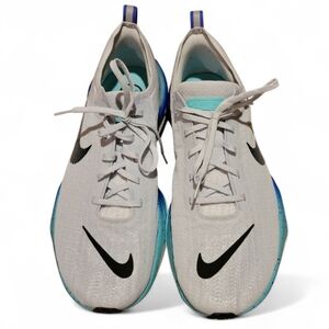 Nike Light Gray and Blue Athletic Shoes